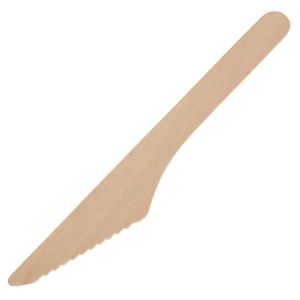 Vegware Compostable Wooden Knife 165mm