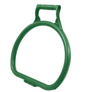 Ergonomic D Shape Litter Picking Bag Hoop Green
