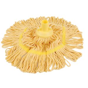 Hygiemix Coloured Synthetic Socket 200g Mop Heads Yellow
