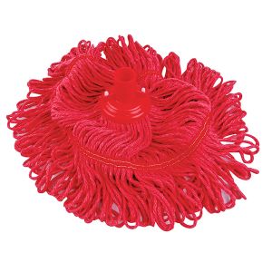Hygiemix Coloured Synthetic Socket 300g Mop Heads Red