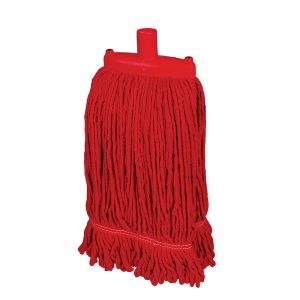 Hygiemix Socket Coloured Synthetic Prairie 340g Mop Heads Red