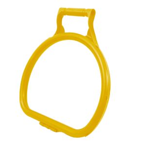 Ergonomic D Shape Litter Picking Bag Hoop Yellow