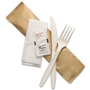 JanSan Natural Cornstarch Cutlery 5in1 Meal Packs