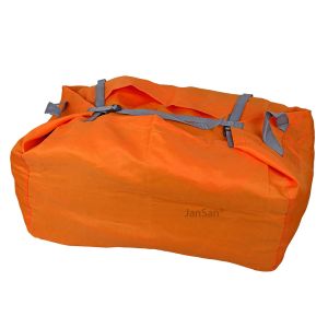 JanSan Mobile Hamper Style 140gsm Laundry Bags Orange Saver Pack