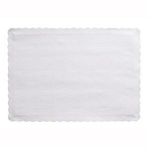 Placemats Embossed White