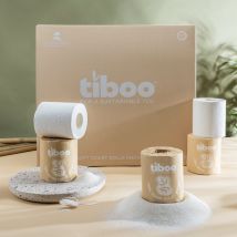 Tiboo 3Ply Quilted Premium Toilet Rolls 40 Pack Sugarcane