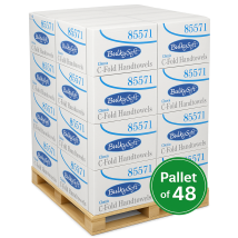 Hand Towels, C-Fold, Bulkysoft, 2 Ply White (2430) 