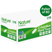 JanSan C Fold Paper Hand Towels 1Ply Blue (2640 Sheet)