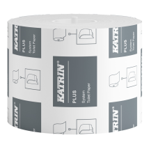 Katrin 66940 Plus Dispenser Toilet Paper,Roll System 800 Sheets 2-Ply White