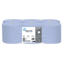 Papernet 421483 Centrefeed 2 Ply Tissue,120 M Blue