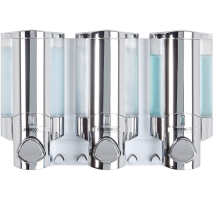 LFS C3 Chamber Soap Lockable Dispenser,Chrome