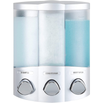 LFS 3 Chamber Shower Corner Dispenser,Chrome