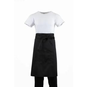 Waiter's Apron, Split Pocket, Black