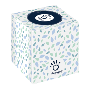Papernet Cube Facial Tissue 2 Ply,88 Sheets White