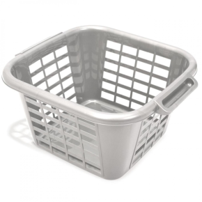 Laundry Basket Square Metallic,24 Litre