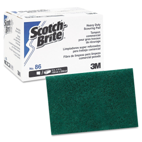 3M Scotch-Brite No.86 Heavy Duty Scouring,Pad (10 Pads)
