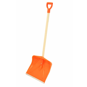 JanSan Heavy-Duty Snow Shovel with Wooden,Handle