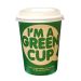 Compostable Im a Green Cup with Lid 12oz/360ml