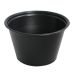 Plastic Souffle Portion Cups Black 4oz 118ml