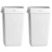 Katrin 91899 2 Waste Bin With Lid 25 Litre White