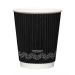 Leafware Black Ripple Double Wall Hot Cups 16oz 475ml