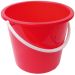 Round Plastic Bucket 10 Litre Red
