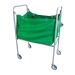 JanSan Mobile Hamper Trolley & 10 Laundry Bags Green