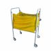 JanSan Mobile Hamper Trolley & 10 Laundry Bags Yellow
