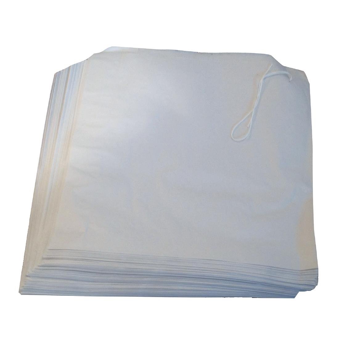 Bakery Greengrocers White Sulphite Bags 8.5x8.5" 1000 Paper Strung Bags 